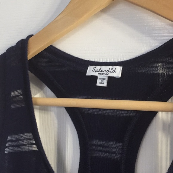 Splendid Navy Racerback Tank - Picture 2 of 4